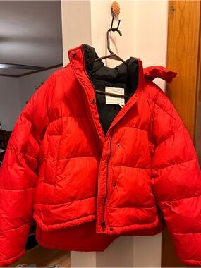Ba&sh Red Puffer Jacket